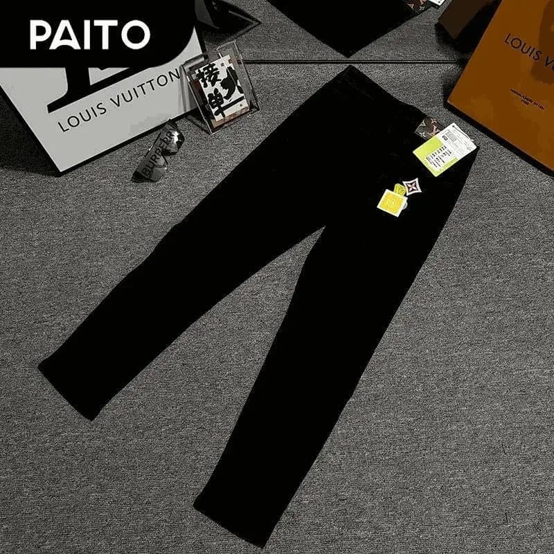 Paito Black Slim-Fit Pants