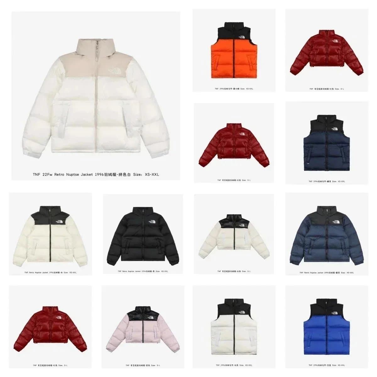 The North Face 22Fw Retro Nuptse Jacket 1996