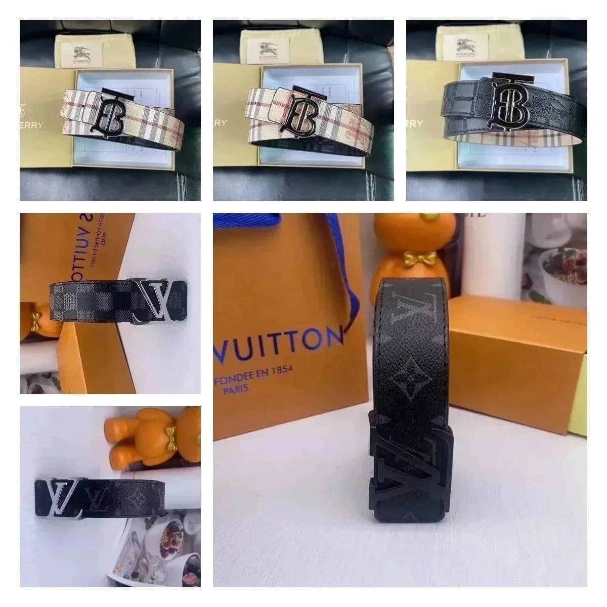 Fendi & Burberry & Louis Vuitton & Gucci belts (30+)