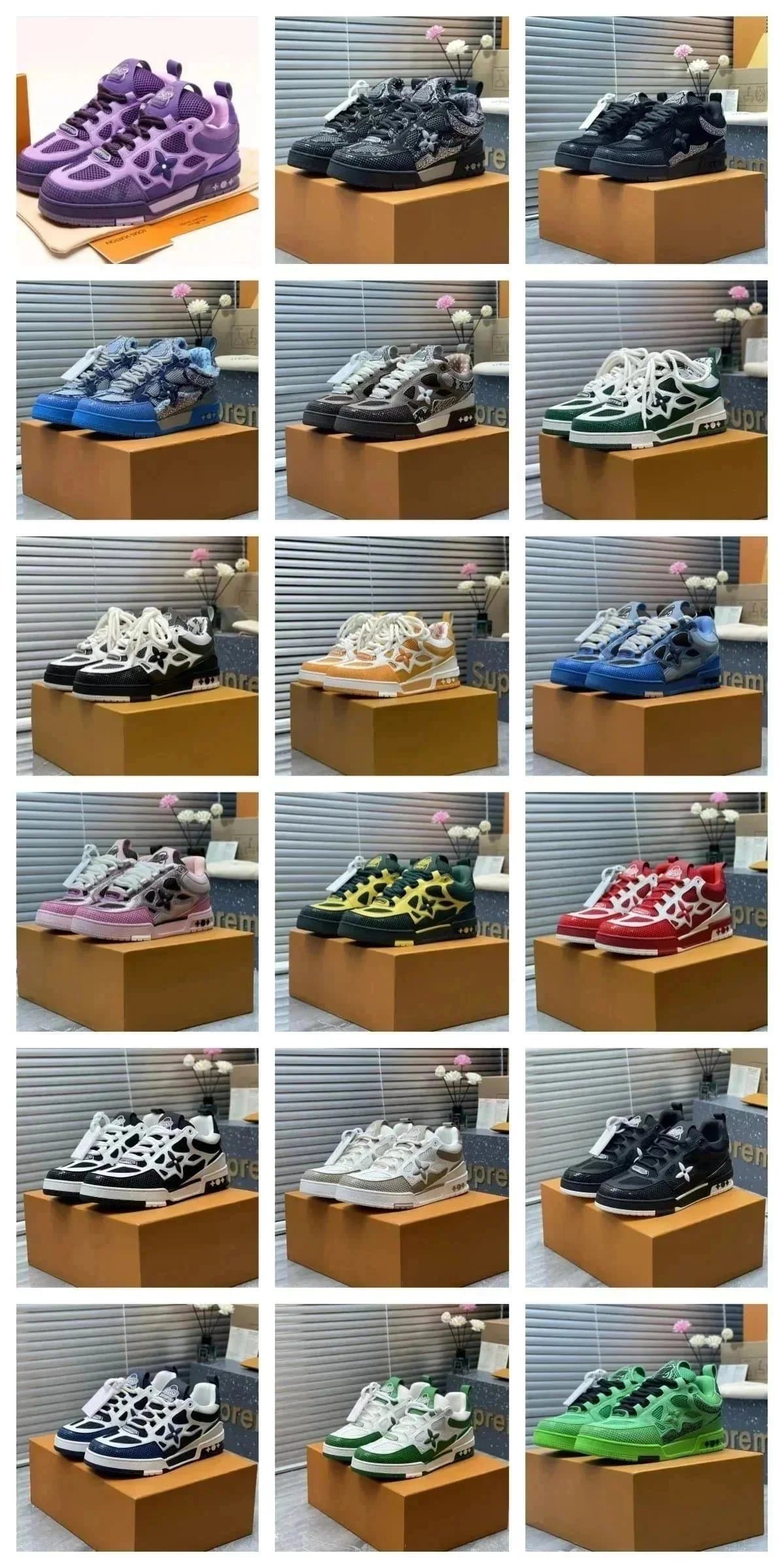 Louis vuitton sneakers LV Skate Top version （40 styles）