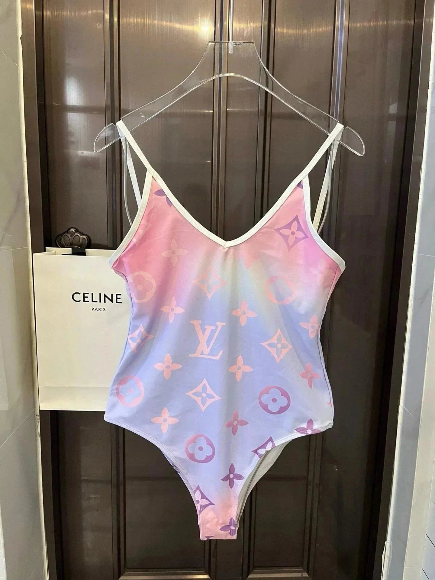 Louis Vuitton Monogram Gradient Cut-Out One-Piece