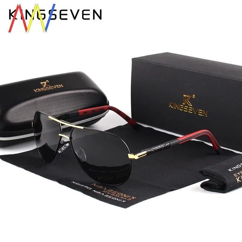 KINGSEVEN Aviator Sunglasses Men Polarized UV400 Fashion Designer Shades