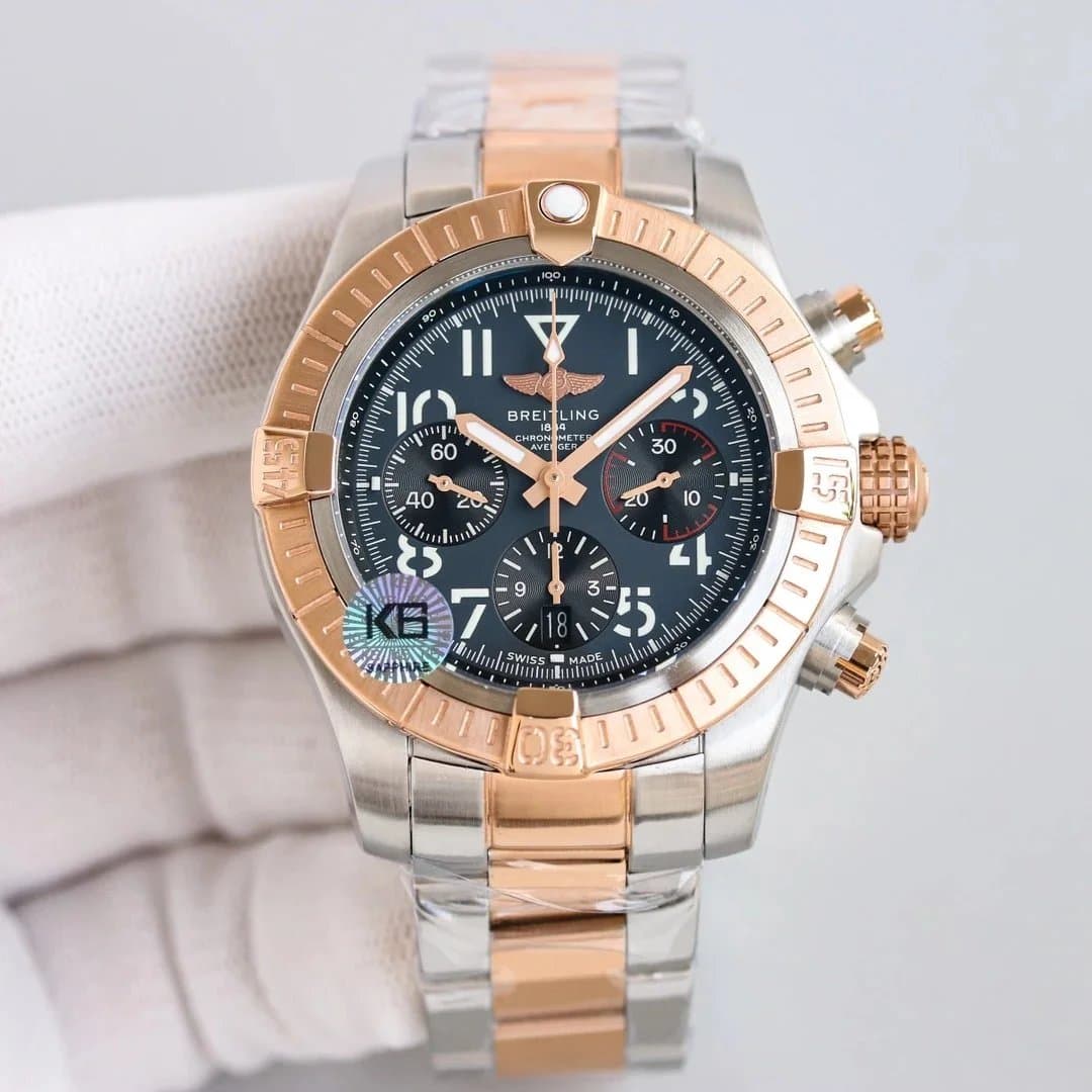 Breitling Chronoliner Two-Tone Chronograph Watch