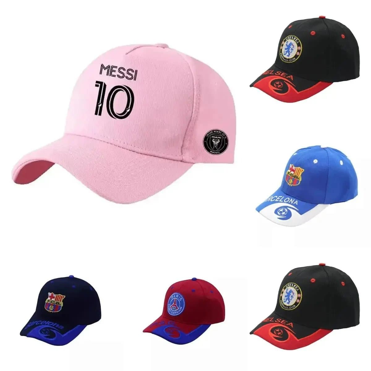 Official Messi 10 Baseball Cap for Fans - Chelsea FC Barcelona Paris Saint-Germain
