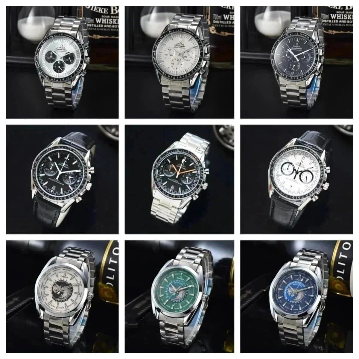 Omega Speedmaster Chronograph Watch Men's Stainless Steel Luxury Timepiece