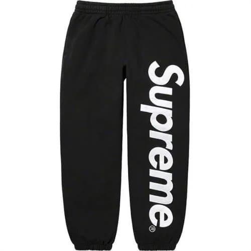 Supreme Logo Sweatpants Black