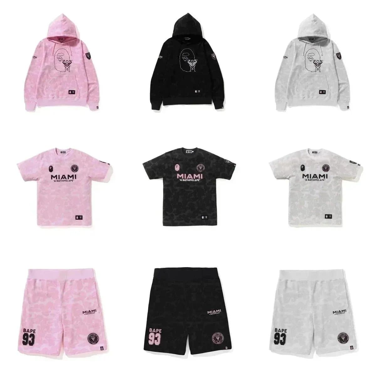 BAPE x Miami Collection Hoodies T-Shirts Shorts