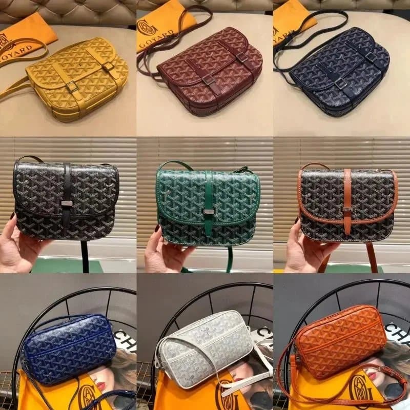 Goyard Monogram Canvas Crossbody Bag