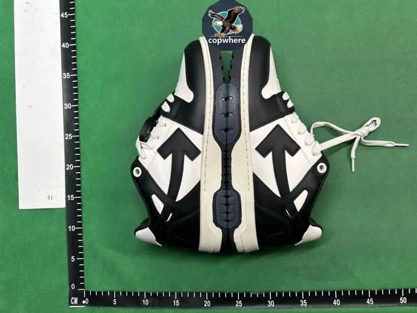 Black and White Basketball Shoes with Arrow Design