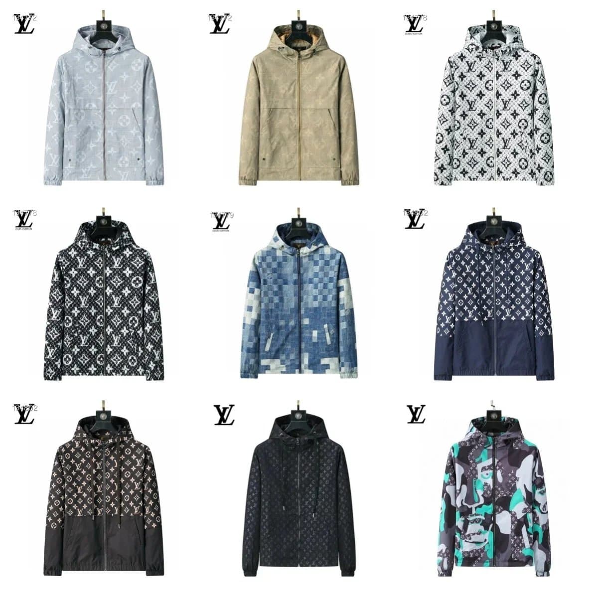 Louis Vuitton Monogram Printed Hooded Jacket for Men