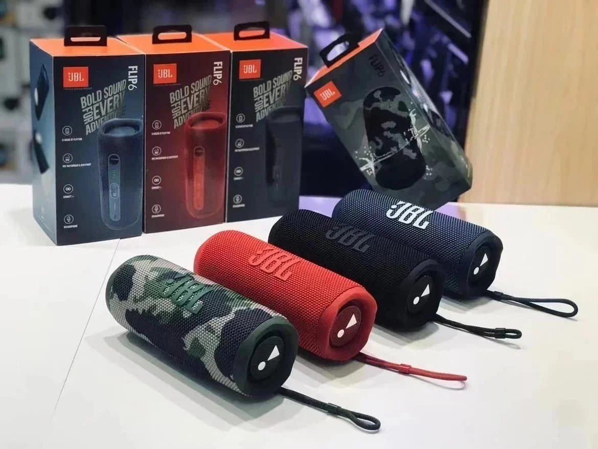JBL Flip 6 Portable Bluetooth Speaker with Bold Sound and Waterproof Design