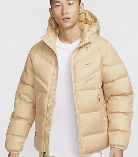Men's Nike Puffer Jacket Lightweight Hooded Winter Coat
