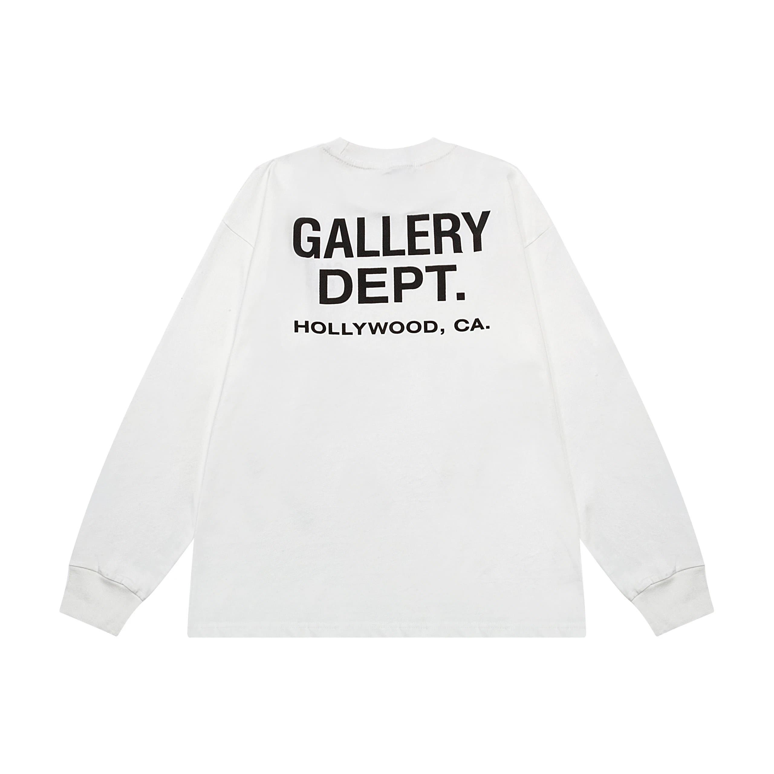 Gallery Dept. Hollywood Long Sleeve T-Shirt White