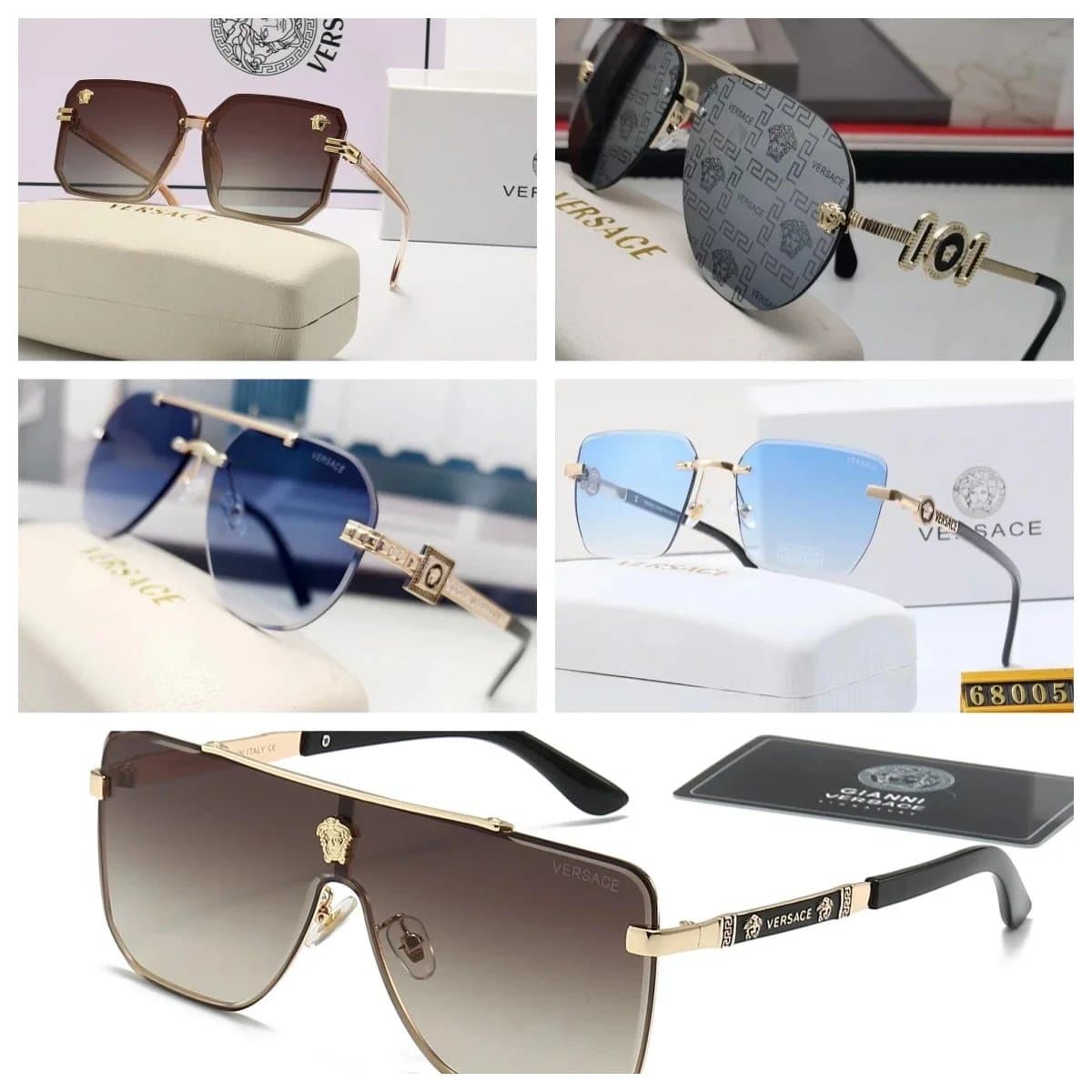 Versace Sunglasses Fashion Designer Eyewear for Men and Women