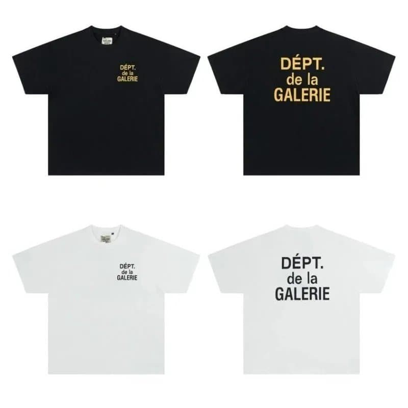 DEPT. de la GALERIE Logo T-Shirt Black White Oversized Streetwear