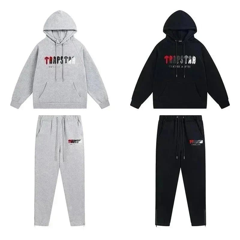 TRAPSTAR Hoodie and Pants Set for Men Women Casual Streetwear Outfit