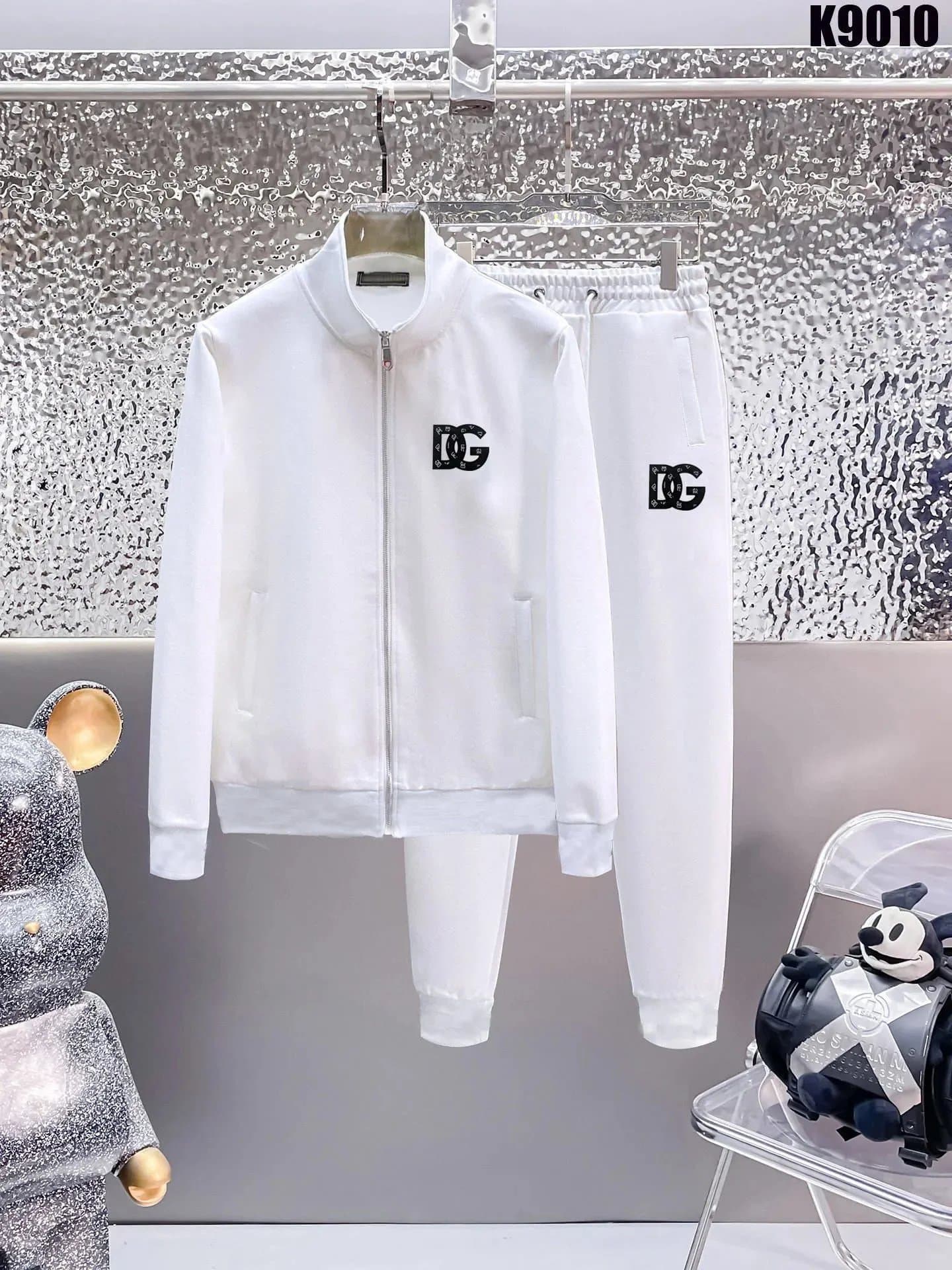 White DG Logo Track Suit Set for Men and Women