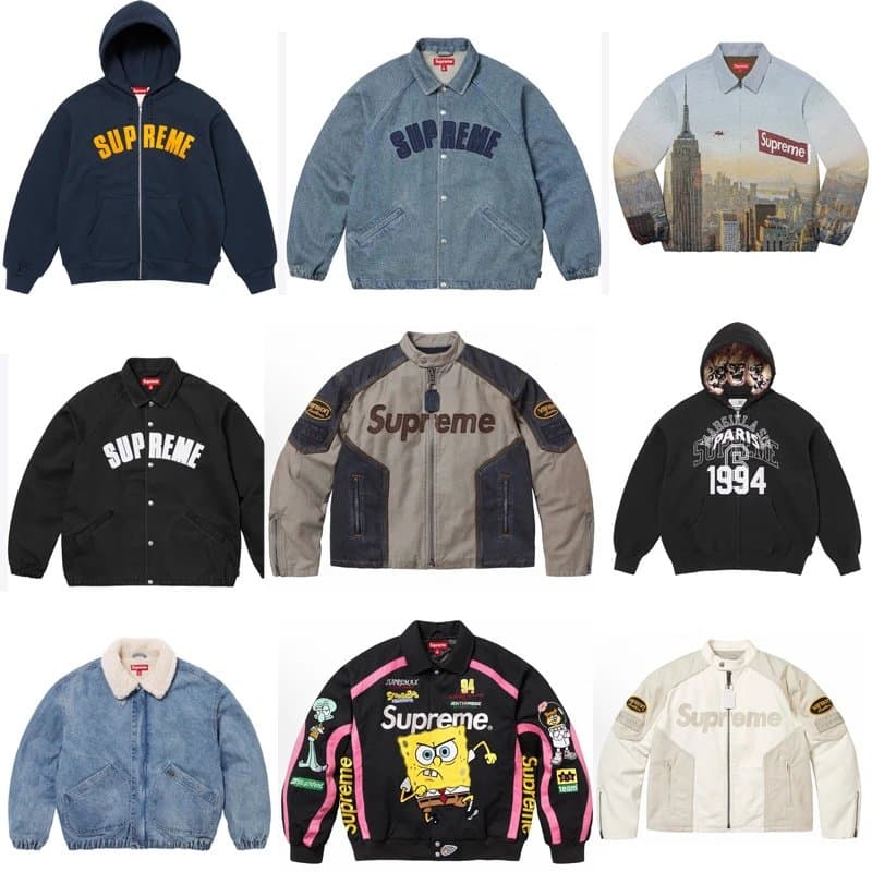 Supreme Jackets and Hoodies Collection 2023
