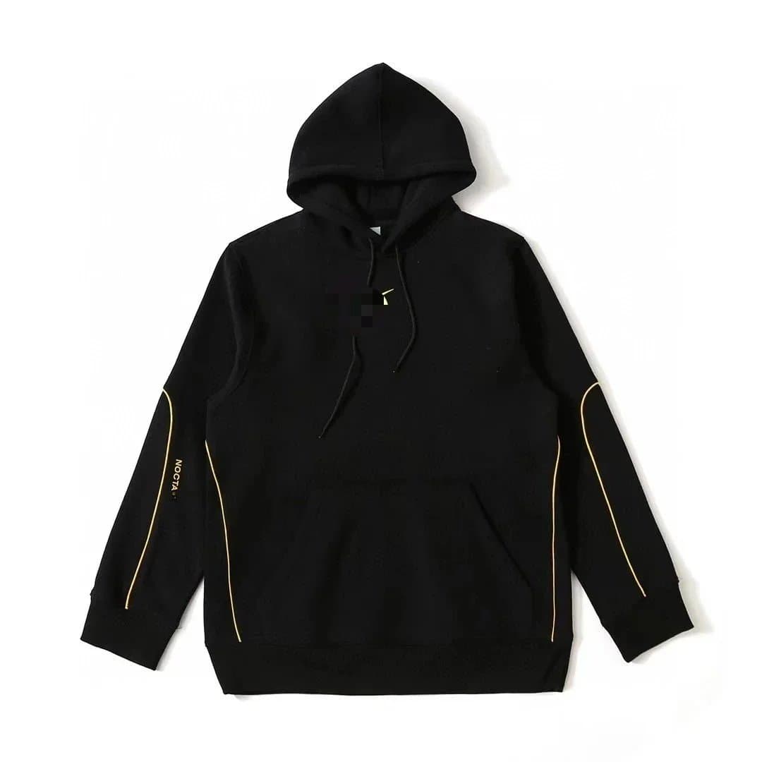 NOCTA Black Hoodie with Gold Trim and Logo