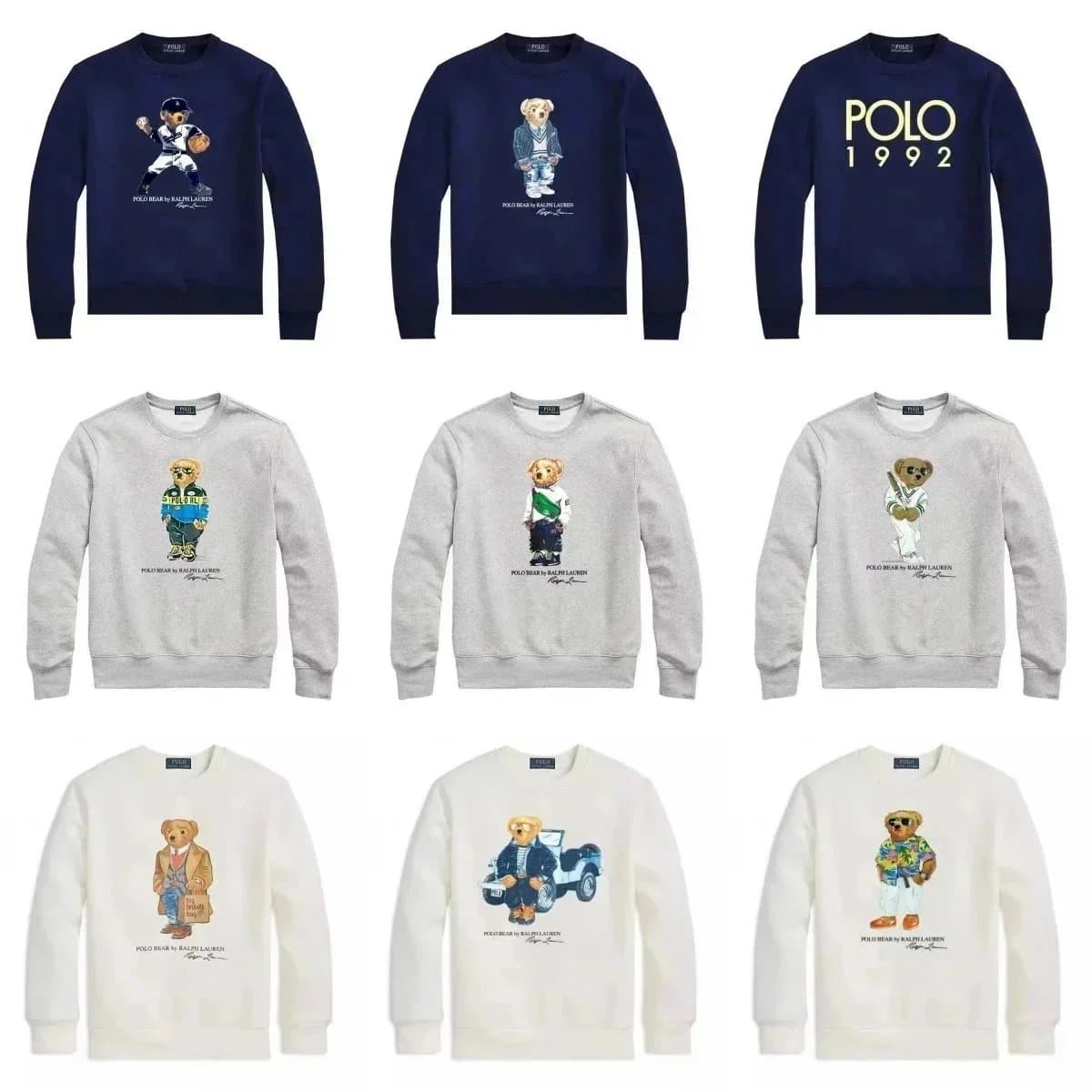 Polo Bear Sweatshirts by Ralph Lauren - Classic Crewneck Designs
