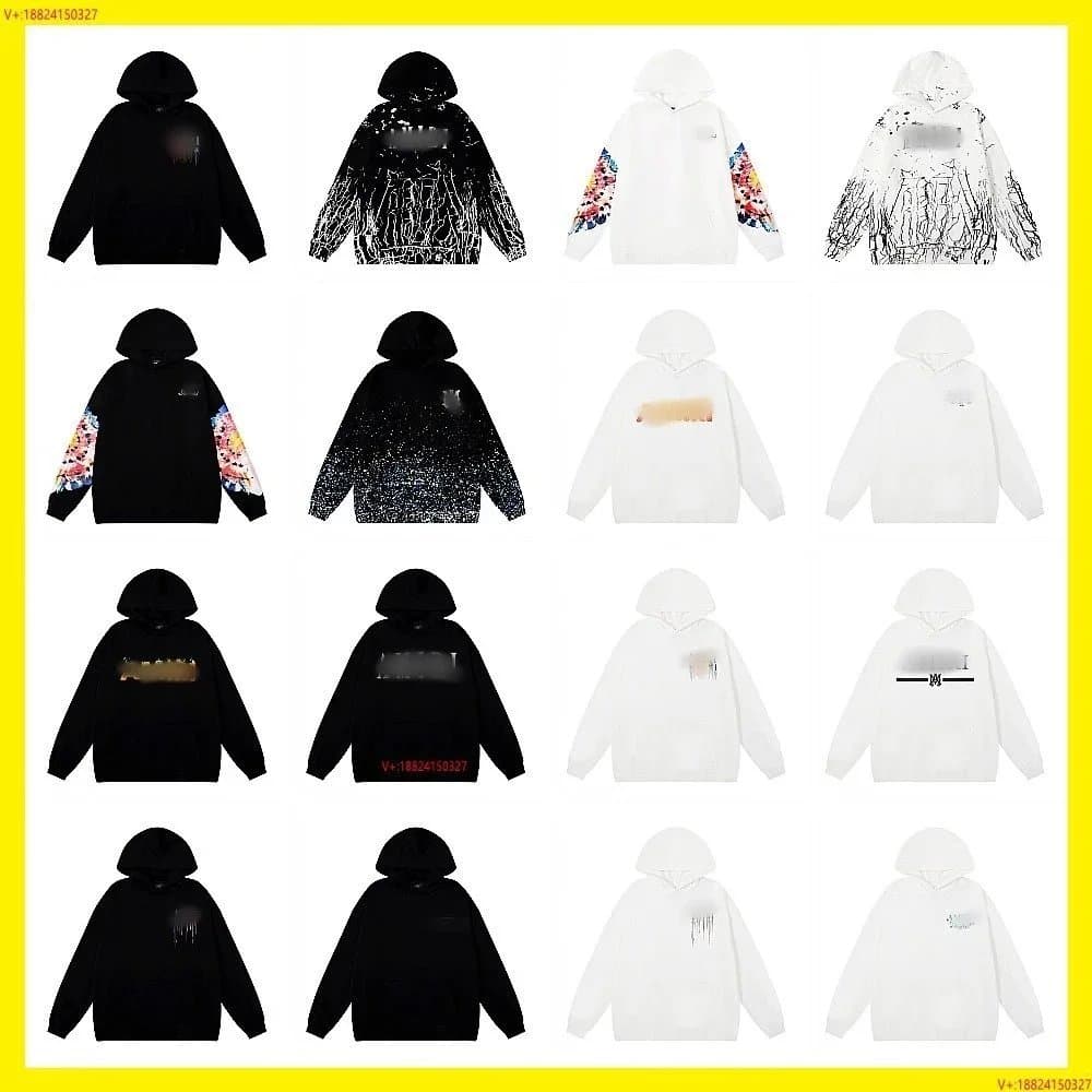 Stylish Black and White Hoodies with Unique Prints and Designs