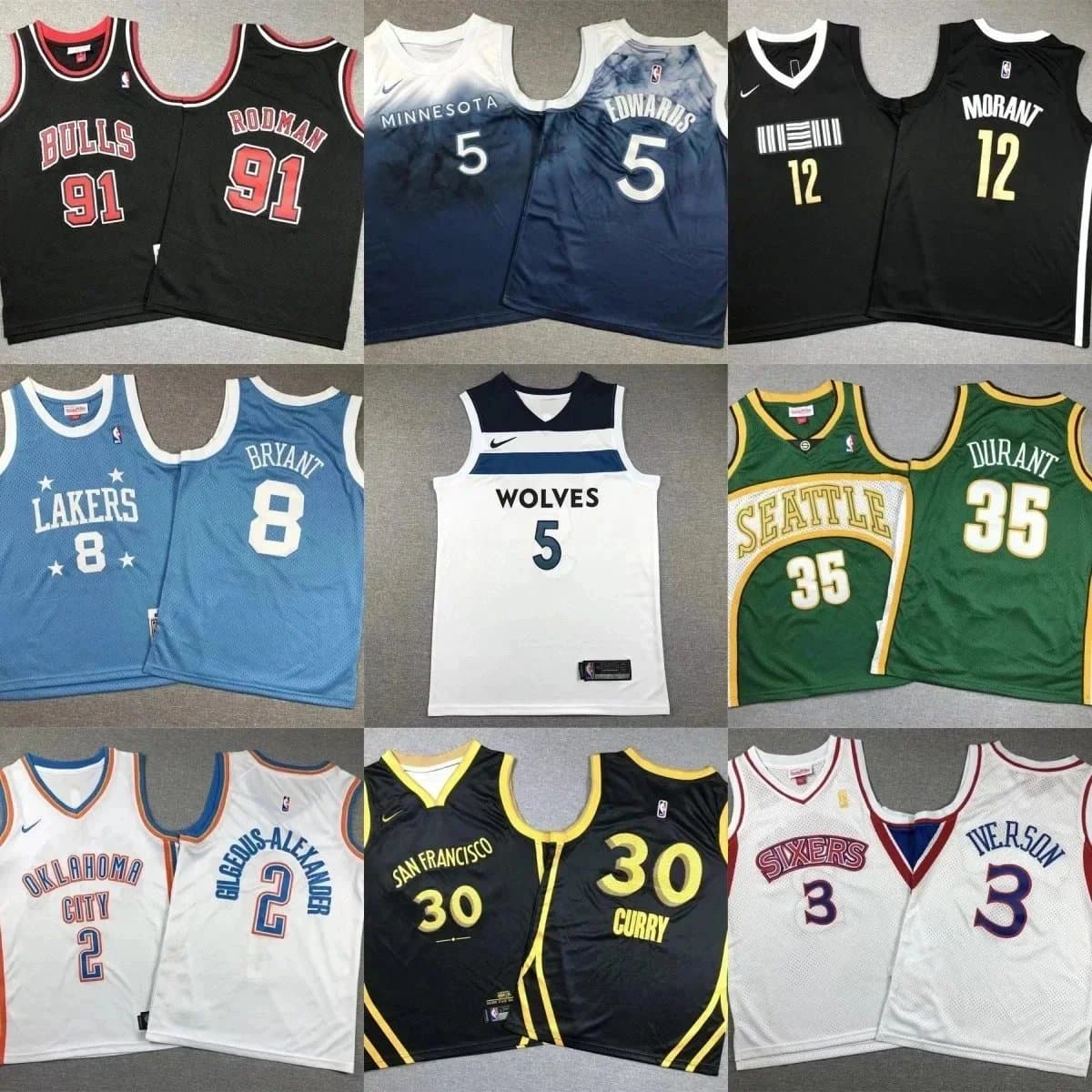 NBA Basketball Jerseys Collection - Authentic Player Editions