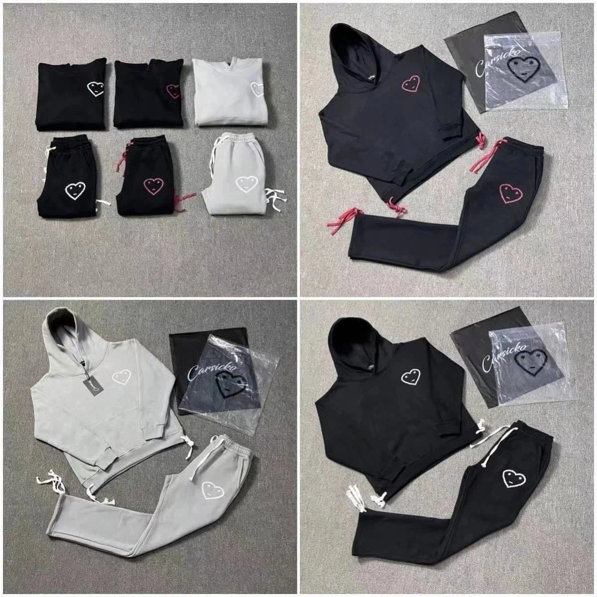 Cursicko Heart Logo Hoodie & Sweatpants Set for Women - Cozy Matching Outfit