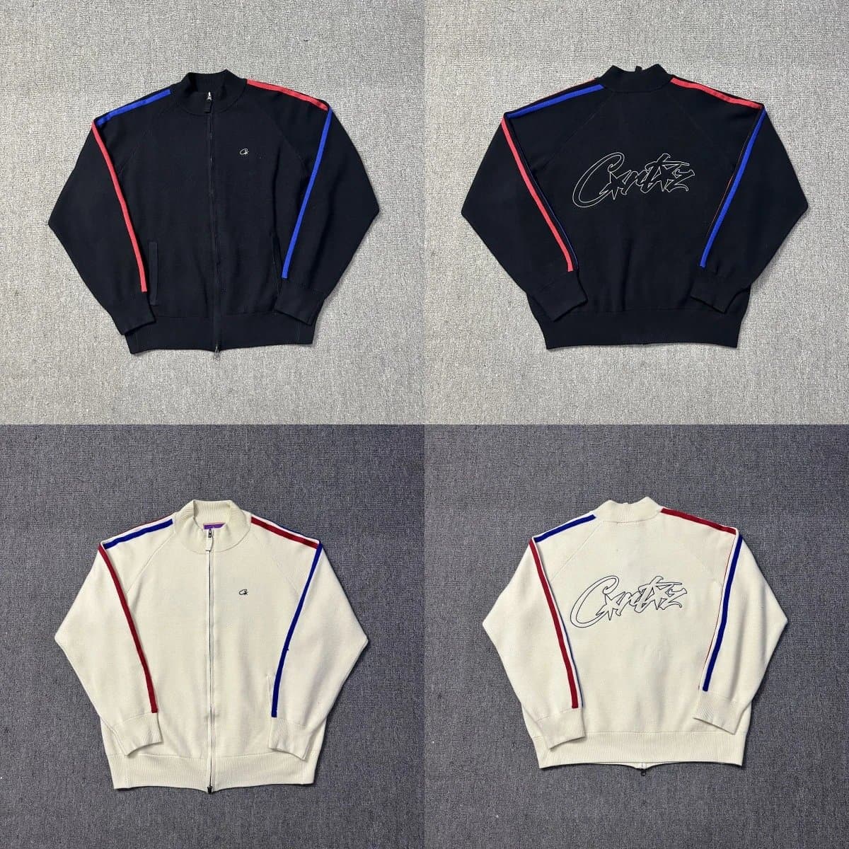 Critz Track Jacket Men's Retro Full Zip Sweatshirt Sportswear