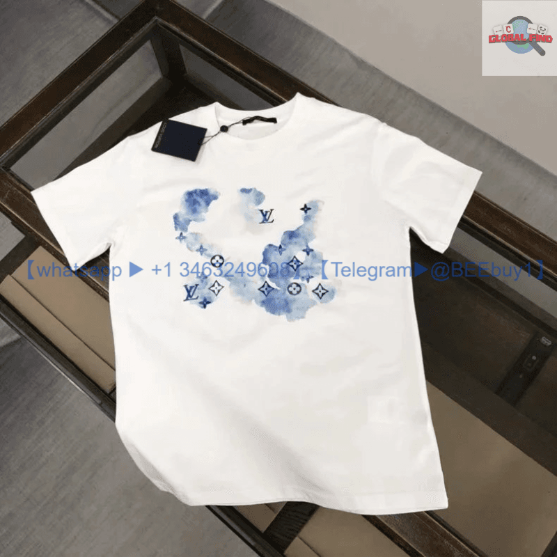 Louis Vuitton Watercolor Monogram T-Shirt White Men's Fashion