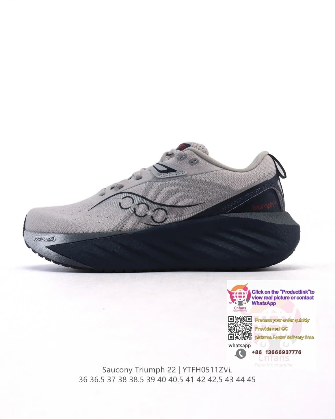 Saucony Triumph 22 Running Shoes for Men Women Lightweight Cushioned Athletic Sneakers