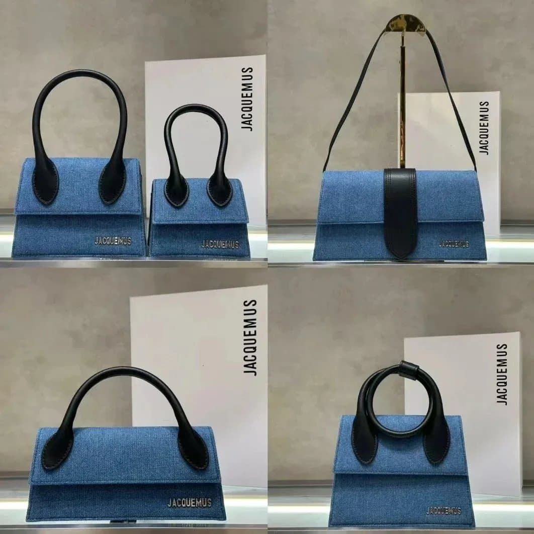 Jacquemus Le Chiquito Denim Mini Bag Blue